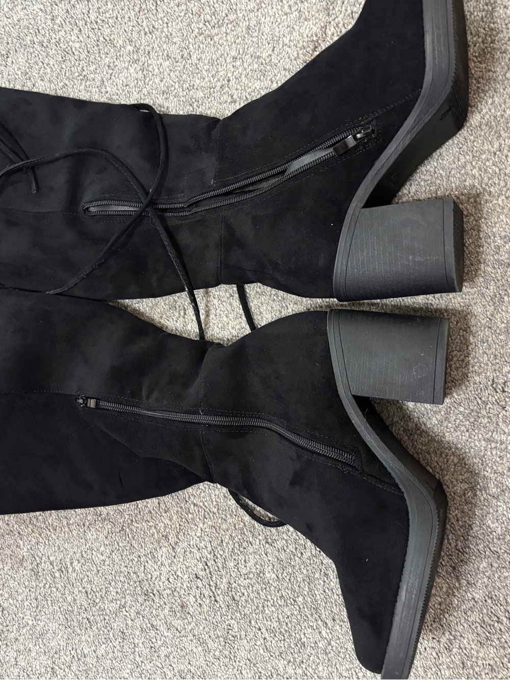 Current Mood Desire Fold-Over Over-the-Knee Block Heel Boots Women’s 9W